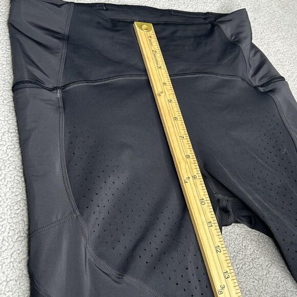 Lululemon Pants Womens 8 Black Running Leggings Mesh Vent Side Pockets Athletic - Picture 7 of 9